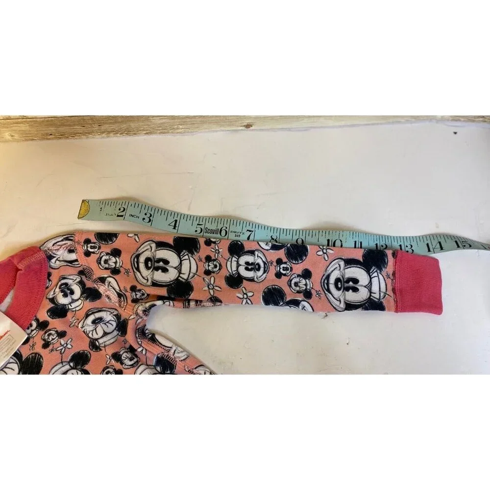 Hanna Andersson x Disney Girls Organic Cotton Mickey Mouse PJs  90cm | 3 Pink